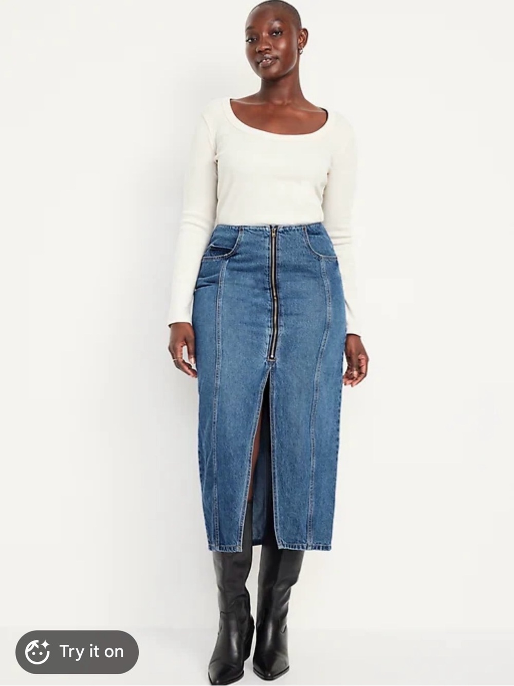 NWT Old Navy Mid-Rise Denim Skirt Size 28